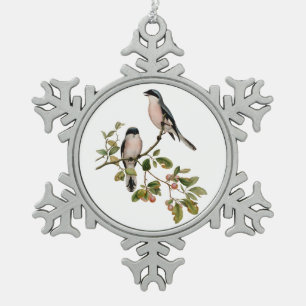 Adorno De Peltre Tipo Copo De Nieve Aves de Bonito de época en una sucursal