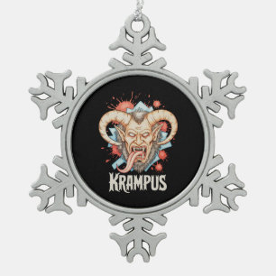 Adorno De Peltre Tipo Copo De Nieve Ayudante de Navidad Krampus Kramperl Perchten de S