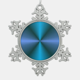 Adorno De Peltre Tipo Copo De Nieve Azul colorido/Verde/ Mauve> Ornamento de Navidad