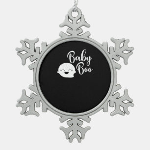 Adorno De Peltre Tipo Copo De Nieve Baby Boo Halloween