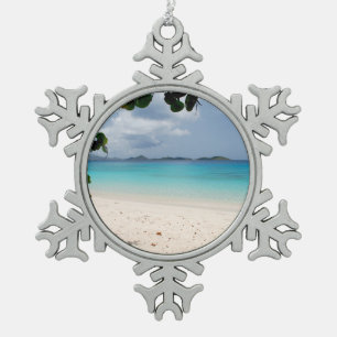 Adorno De Peltre Tipo Copo De Nieve Bahía de luna de miel, St. John USVI
