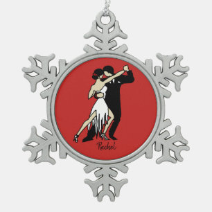 Adorno De Peltre Tipo Copo De Nieve Bailarinas de tango