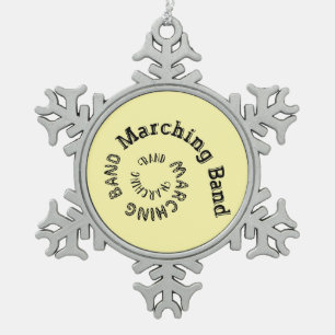 Adorno De Peltre Tipo Copo De Nieve Banda de Música en Espiral