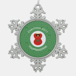 Adorno De Peltre Tipo Copo De Nieve Bandera Angel de los Navidades marroquíes personal