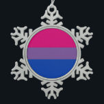 Adorno De Peltre Tipo Copo De Nieve Bandera bisexual<br><div class="desc">Muestre apagado su orgullo en estilo.</div>