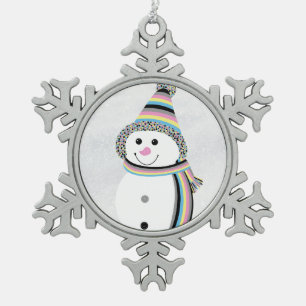 Adorno De Peltre Tipo Copo De Nieve Bandera del Orgullo Polisexual Snowman