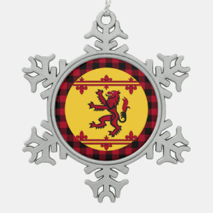 Adorno De Peltre Tipo Copo De Nieve Bandera escocesa patriótica, Rampant, plaid, Escoc