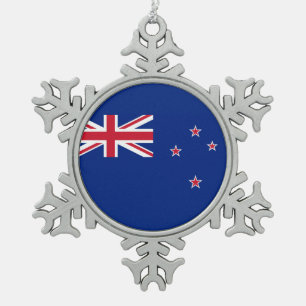 Adorno De Peltre Tipo Copo De Nieve Bandera nacional de Nueva Zelanda