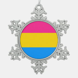 Adorno De Peltre Tipo Copo De Nieve Bandera Pansexual