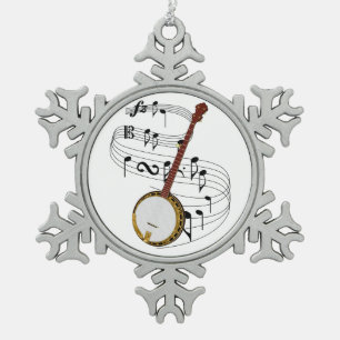 Adorno De Peltre Tipo Copo De Nieve Banjo