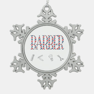 Adorno De Peltre Tipo Copo De Nieve Barber