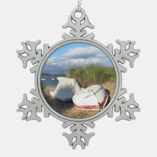 ADORNO DE PELTRE TIPO COPO DE NIEVE BARCOS