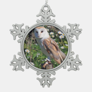 Adorno De Peltre Tipo Copo De Nieve Barn Owl