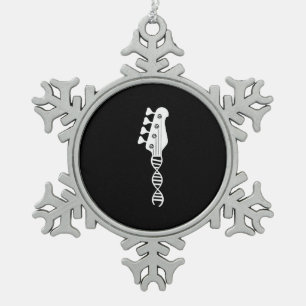Adorno De Peltre Tipo Copo De Nieve Bass Guitar Player