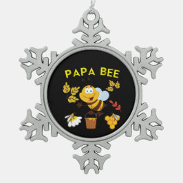Adorno De Peltre Tipo Copo De Nieve Beekeeper Art Papa Bee
