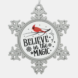 Adorno De Peltre Tipo Copo De Nieve Believe in the Magic