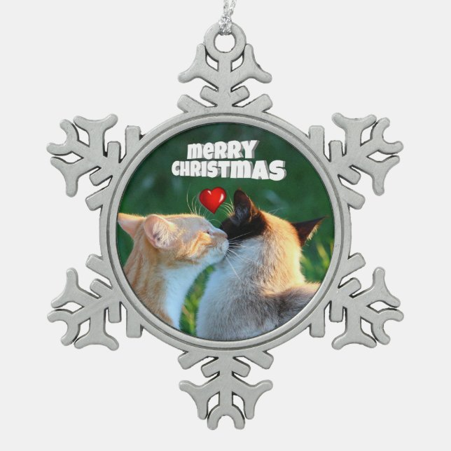 Adorno De Peltre Tipo Copo De Nieve Beso Kitty (Anverso)