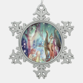 Adorno De Peltre Tipo Copo De Nieve Bienvenidos al ornamento de Fairyland
