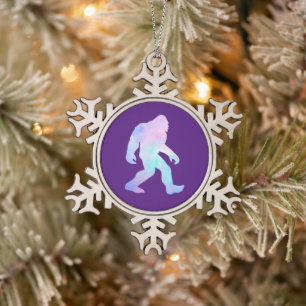 Adorno De Peltre Tipo Copo De Nieve Bigfoot acuarela