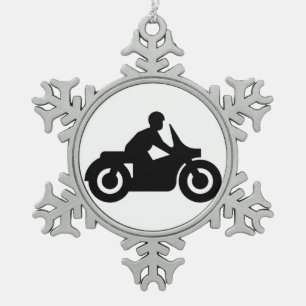 ADORNO DE PELTRE TIPO COPO DE NIEVE BIKER GUY