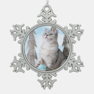 Adorno De Peltre Tipo Copo De Nieve Blue XMAS 2018