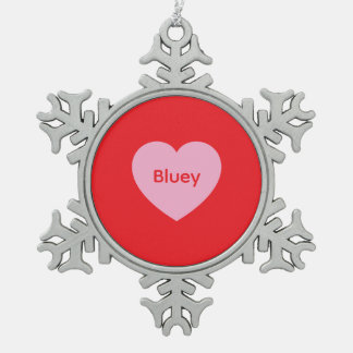 Adorno De Peltre Tipo Copo De Nieve Bluey Hugs Snowflake Xmas Tree Crystal Decoration