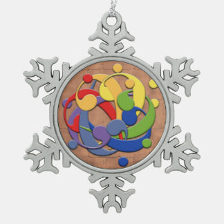 Adorno De Peltre Tipo Copo De Nieve Bola del rompecabezas del arco iris del Clef bajo