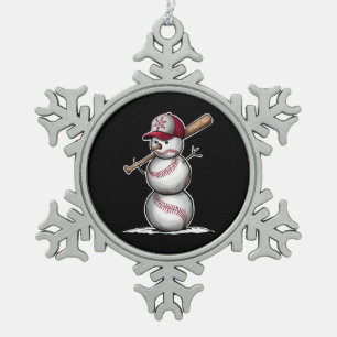 Adorno De Peltre Tipo Copo De Nieve Bolas De Hombre De Nieve De Béisbol Nieve Navidad 