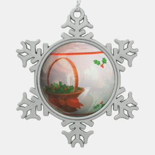 Adorno De Peltre Tipo Copo De Nieve Bombilla blanca de Navidad