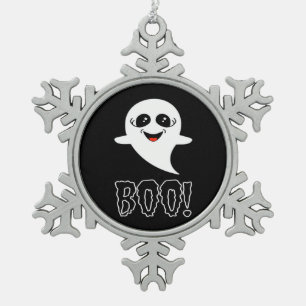 Adorno De Peltre Tipo Copo De Nieve ¡Boo! Pequeña Halloween De Lucas