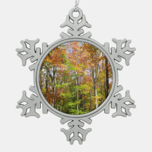 Adorno De Peltre Tipo Copo De Nieve Bosque de otoño II Fotografía de paisaje otoñal