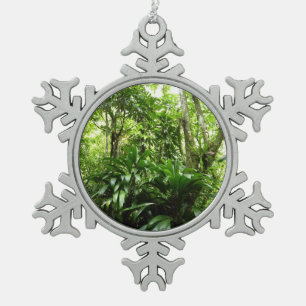 Adorno De Peltre Tipo Copo De Nieve Bosque lluvioso dominicano I Naturaleza tropical v