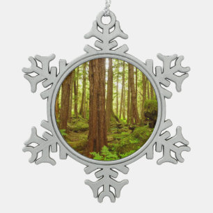 Adorno De Peltre Tipo Copo De Nieve Bosque Lluvioso Templado de Alaska