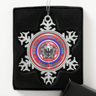 ADORNO DE PELTRE TIPO COPO DE NIEVE BRIGADA DE INGENIEROS 555
