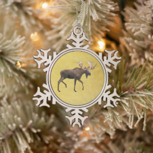 Adorno De Peltre Tipo Copo De Nieve Bull Moose