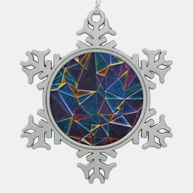 Adorno De Peltre Tipo Copo De Nieve Burbujas rotas (Anverso)