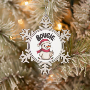 Adorno De Peltre Tipo Copo De Nieve Café helado con sombrero de Santa Claus de hombre