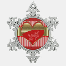 Adorno De Peltre Tipo Copo De Nieve Cajas de ornamento enmarcado con copos de nieve