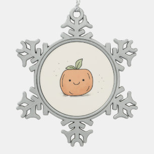 Adorno De Peltre Tipo Copo De Nieve Calabaza acuática Cute Kawaii