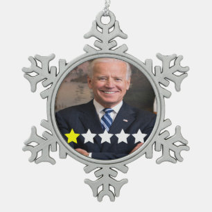 Adorno De Peltre Tipo Copo De Nieve Calificación de aprobación del presidente Joe Bide