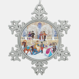 Adorno De Peltre Tipo Copo De Nieve Camino de invierno