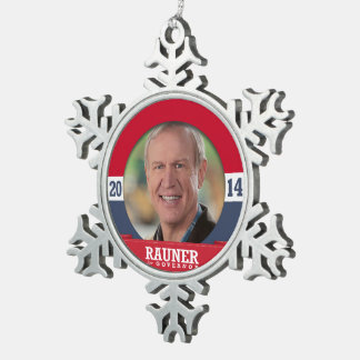 ADORNO DE PELTRE TIPO COPO DE NIEVE CAMPAÑA DE BRUCE RAUNER