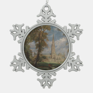 Adorno De Peltre Tipo Copo De Nieve Catedral de John Constable el Salisbury del Bish