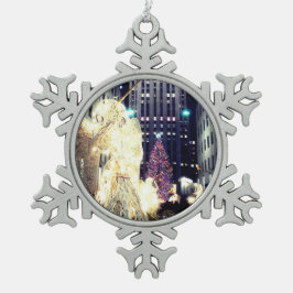 Adorno De Peltre Tipo Copo De Nieve 'Centro Rockefeller' en la tienda de copos de niev