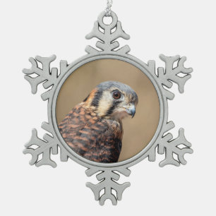 Adorno De Peltre Tipo Copo De Nieve Cernícalo Americano
