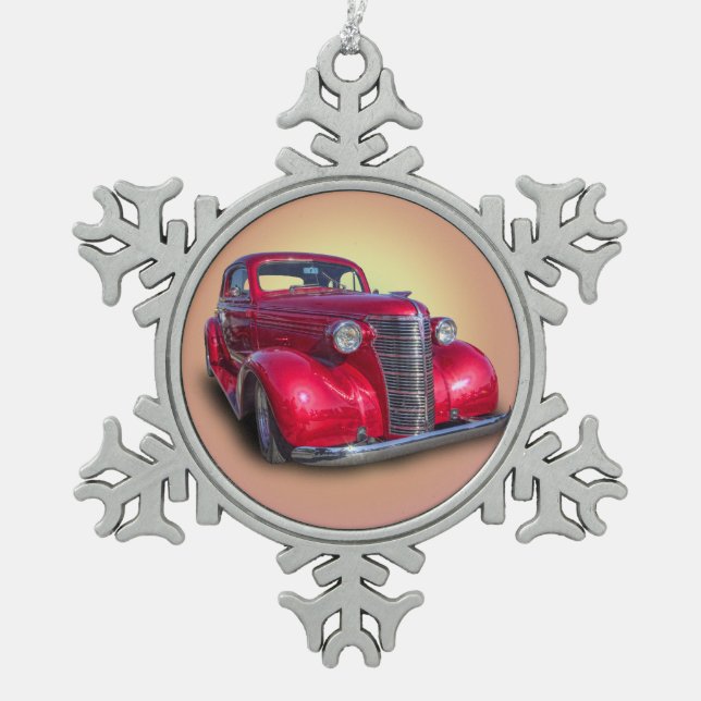 ADORNO DE PELTRE TIPO COPO DE NIEVE CHEVROLET 1938 (Anverso)