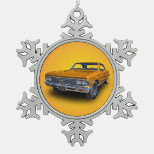 ADORNO DE PELTRE TIPO COPO DE NIEVE CHEVROLET 1966 CHEVELLE