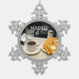Adorno De Peltre Tipo Copo De Nieve churros de la estafa del chocolate