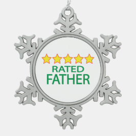 Adorno De Peltre Tipo Copo De Nieve Cinco estrellas padre