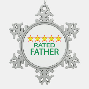 Adorno De Peltre Tipo Copo De Nieve Cinco estrellas padre